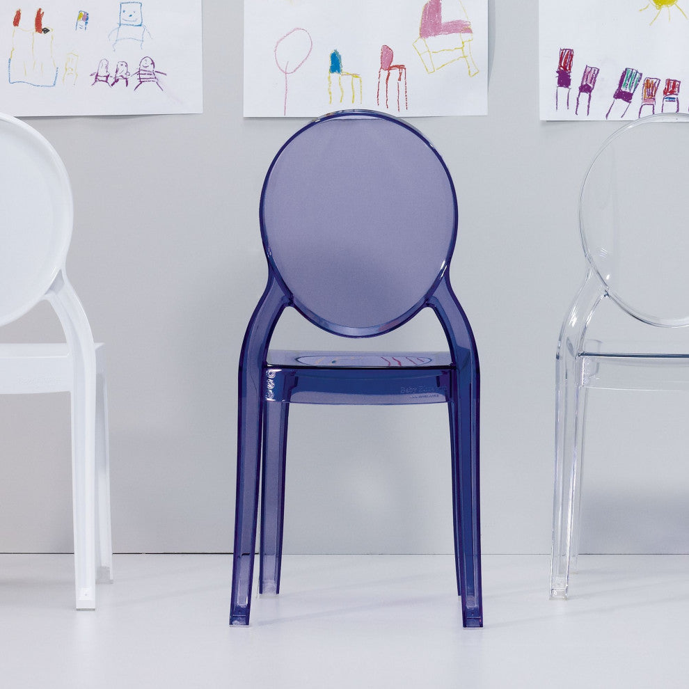 Compamia Elizabeth Kid's Chair, Transparent Violet
