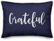 Grateful Lumbar Pillow, Navy, 14"x20"