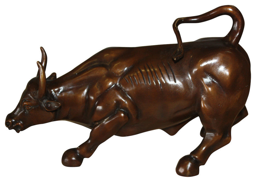 Bronze Wall Street Bull Small Statue