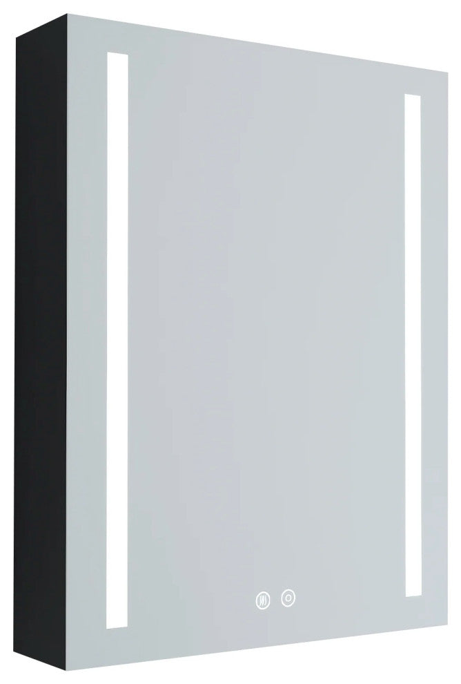 Surface Mount Bath Medicine Cabinet, Mirror and Shelves, 20"