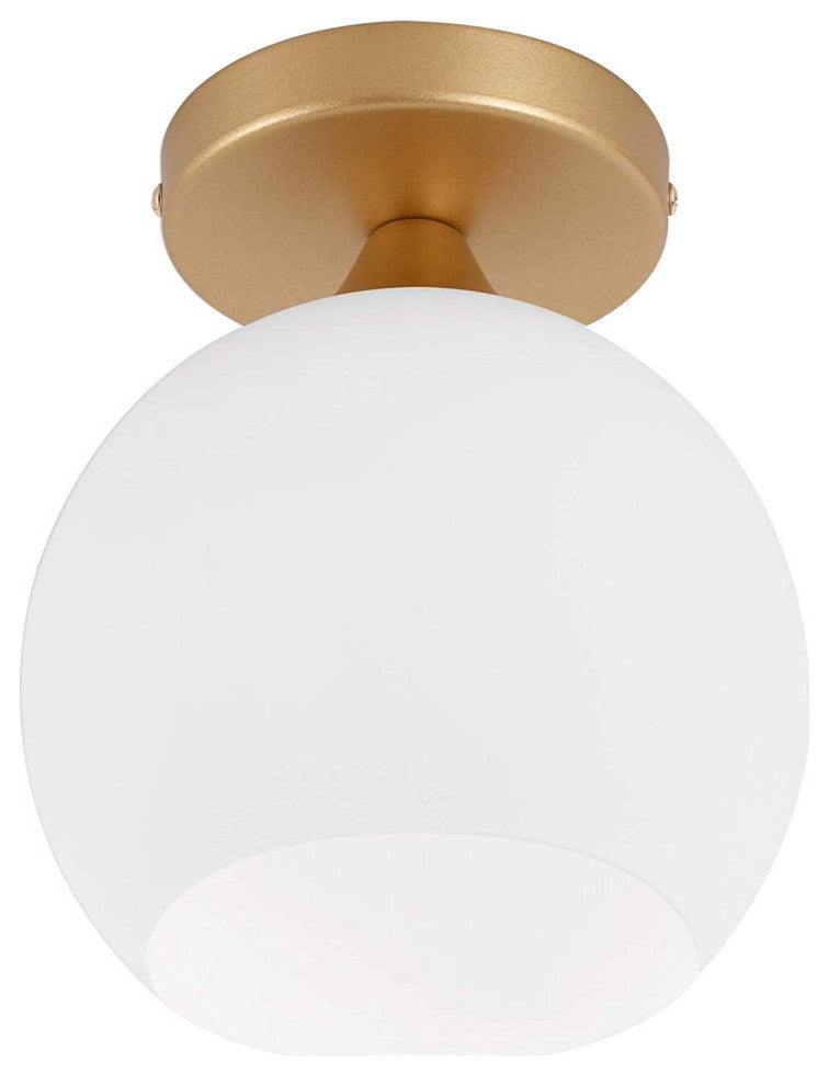 Mini Semi Flush Mount Ceiling Light Fixture globe glass ceiling lamp
