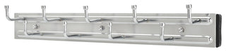 Sliding Belt Rack for Custom Closet Systems, Chrome