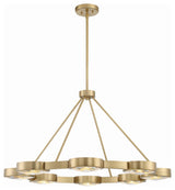 Crystorama Lighting Group ORS-738 Orson 8 Light 39"W Crystal - Modern Gold
