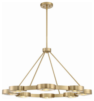 Crystorama Lighting Group ORS-738 Orson 8 Light 39"W Crystal - Modern Gold