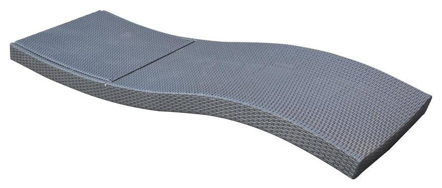 Armen Living Cabana Outdoor Adjustable Wicker Chaise Lounge Chair