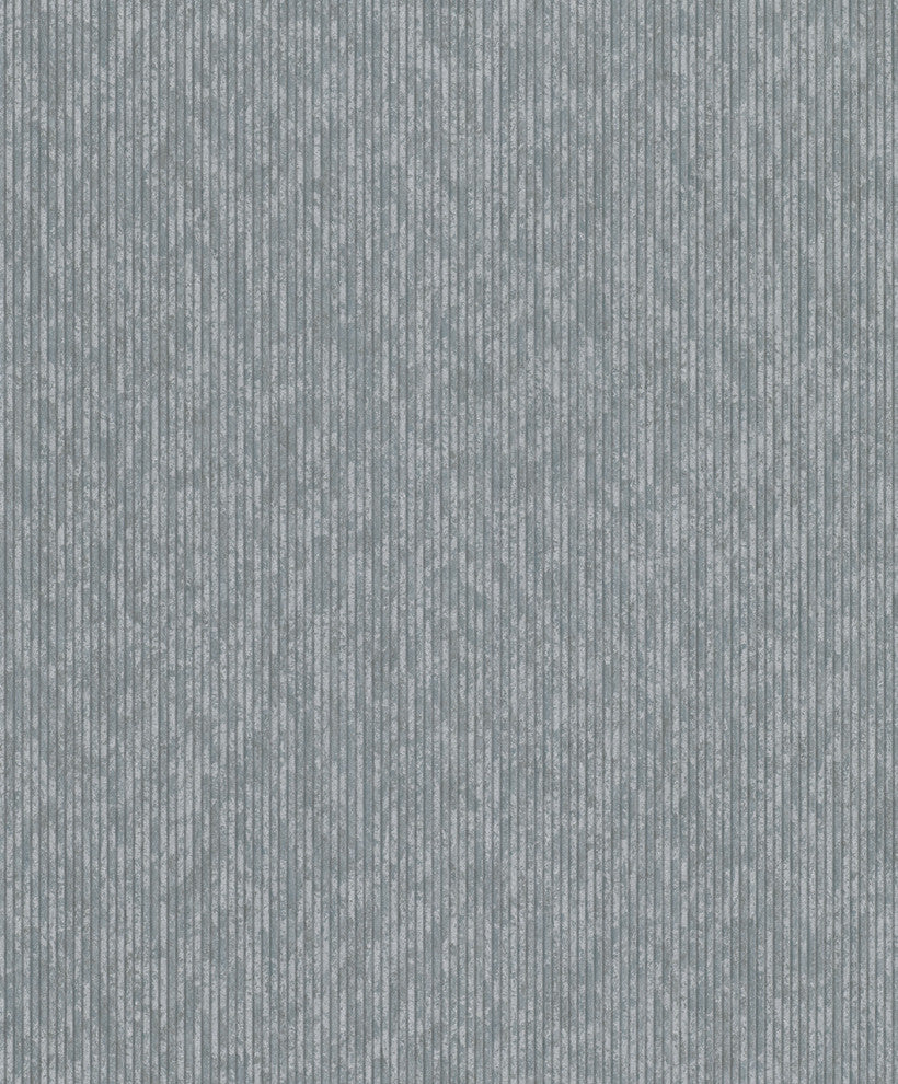 Stripes Textured Wallpaper, Thin Vertical Stripes, 32264, Gray Silver, One Roll