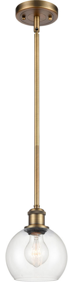 Innovations 516-1S-BB-G122-6 1-Light Mini Pendant, Brushed Brass