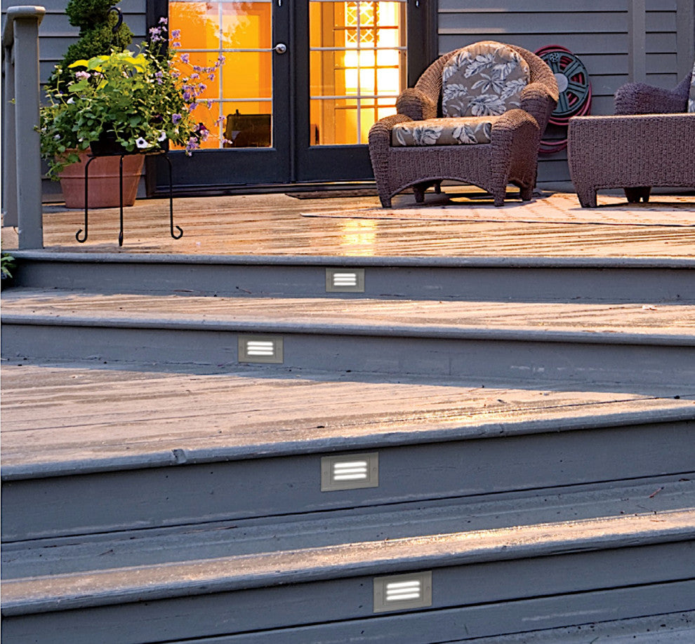 LED Step Light, Black, Vertical