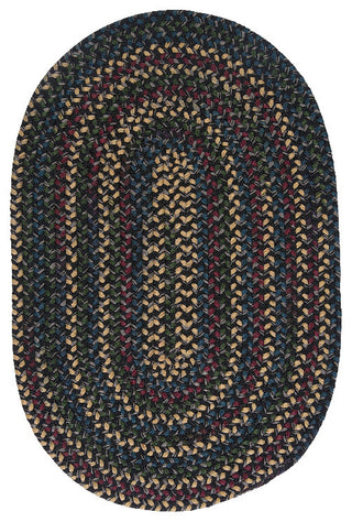 Colonial Mills Midnight MN47 Carbon Traditional Area Rug, Oval 2'x3'