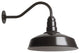 Short Neck Barn Lighting - The Gardena Farmhouse Style Steel Light, Dark Bronze