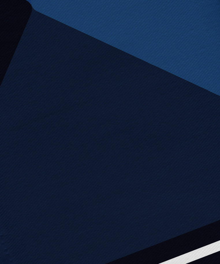 22"x22" Nautical Angles, Geometric Print Napkin, Navy Blue, Set of 4