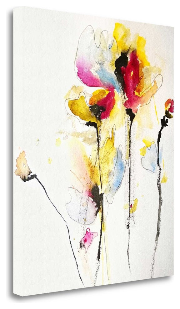"Sweet Peas" By Karin Johannesson, Giclee Print on Gallery Wrap Canvas