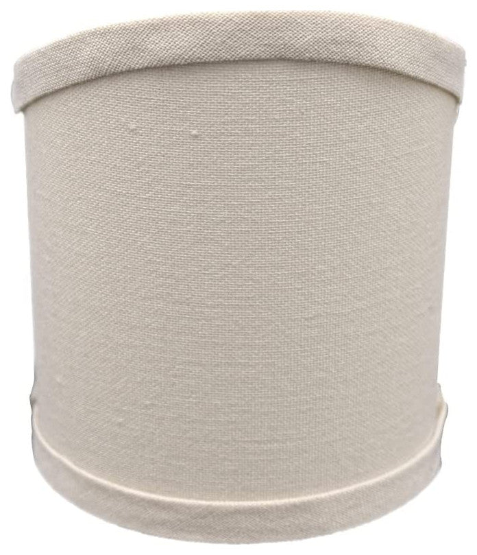 4.25" Clip On Wall Sconce Shield Half Lamp Shade, Beige Linen