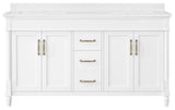 OVE Decors Salisbury Bathroom Vanity, White, 60 in