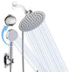 Hand shower set, high pressure round 8'' rain shower, Chrome