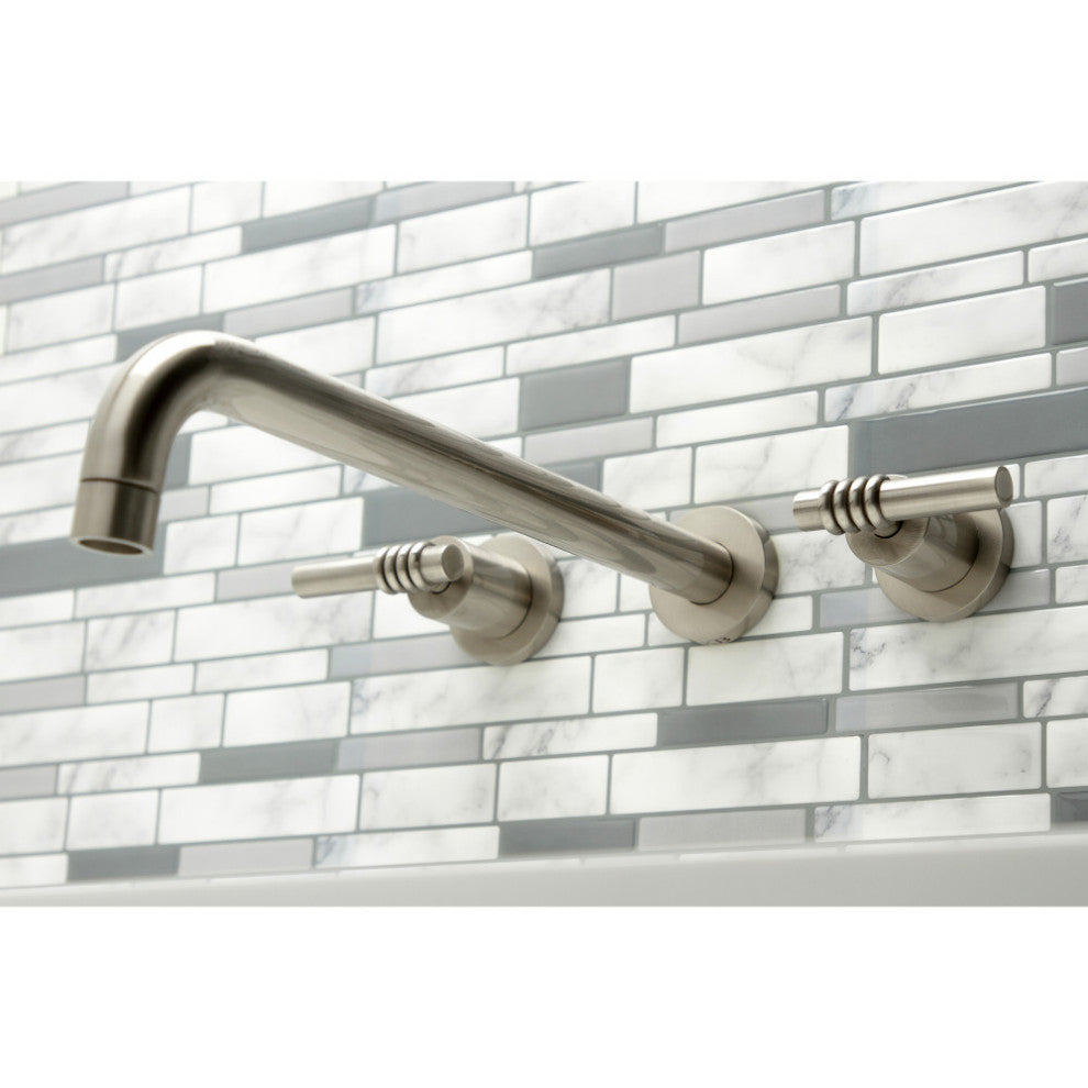 KS8048ML Wall Mount Tub Faucet, Brushed Nickel