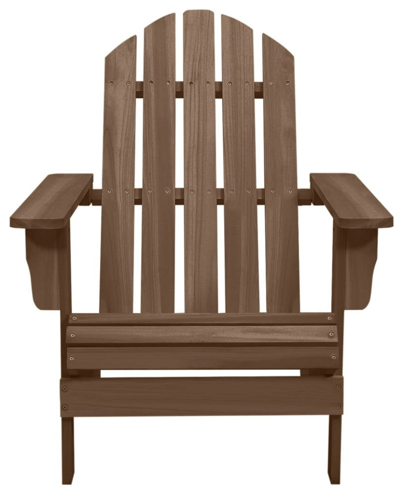 vidaXL Patio Chair Outdoor Chair Dining Chair Wooden Solid Fir Wood Brown