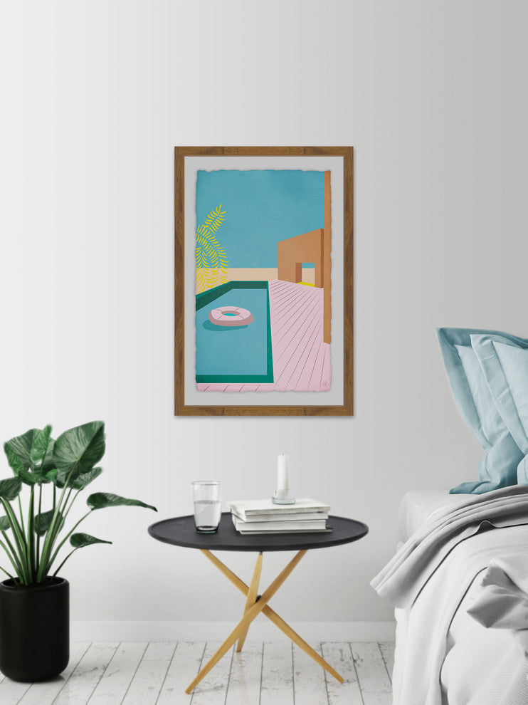 "The Pool" Framed Painting Print, 20"x30"