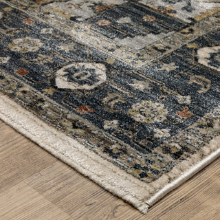 Oriental Weavers Eliana ELI05 Medallion Rug, Blue, 3'3"x5'