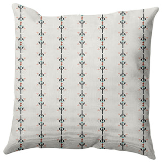 Jodhpur Stripe Decorative Throw Pillow, Gray, 16"x16"