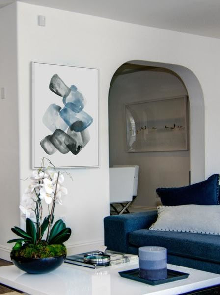 "Hand in Hand" Floater Framed Painting Print on Canvas, 20"x30"