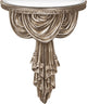 Antique-Style Silver Mirrored Wall Shelf