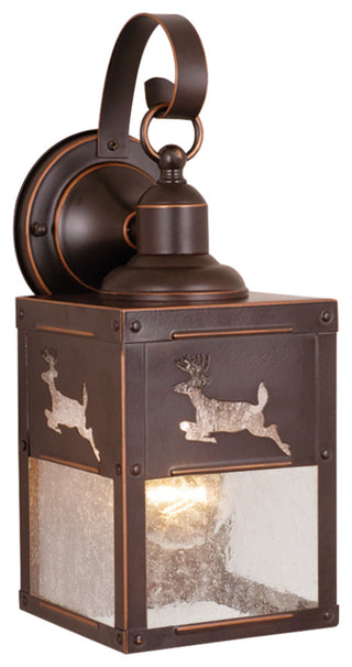 Bryce 5" Deer Outdoor Wall Light Burnished Bronze