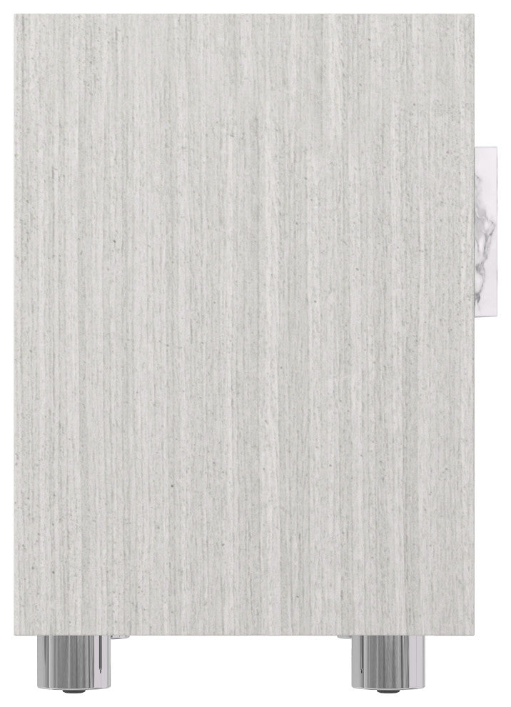 Bernhardt Stratum Nightstand With 1 Arabescato Drawer