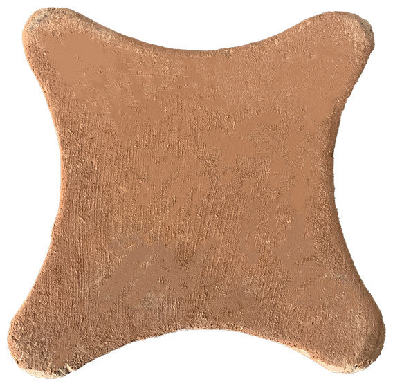 Handcrafted Terracotta Circle and Diamond, Set of 20 Tiles