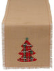 DII Embroidered Tree Burlap Table Runner