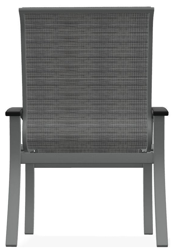 Belle Isle Sling Outdoor Dining Chair, Destiny Steel/Graphite