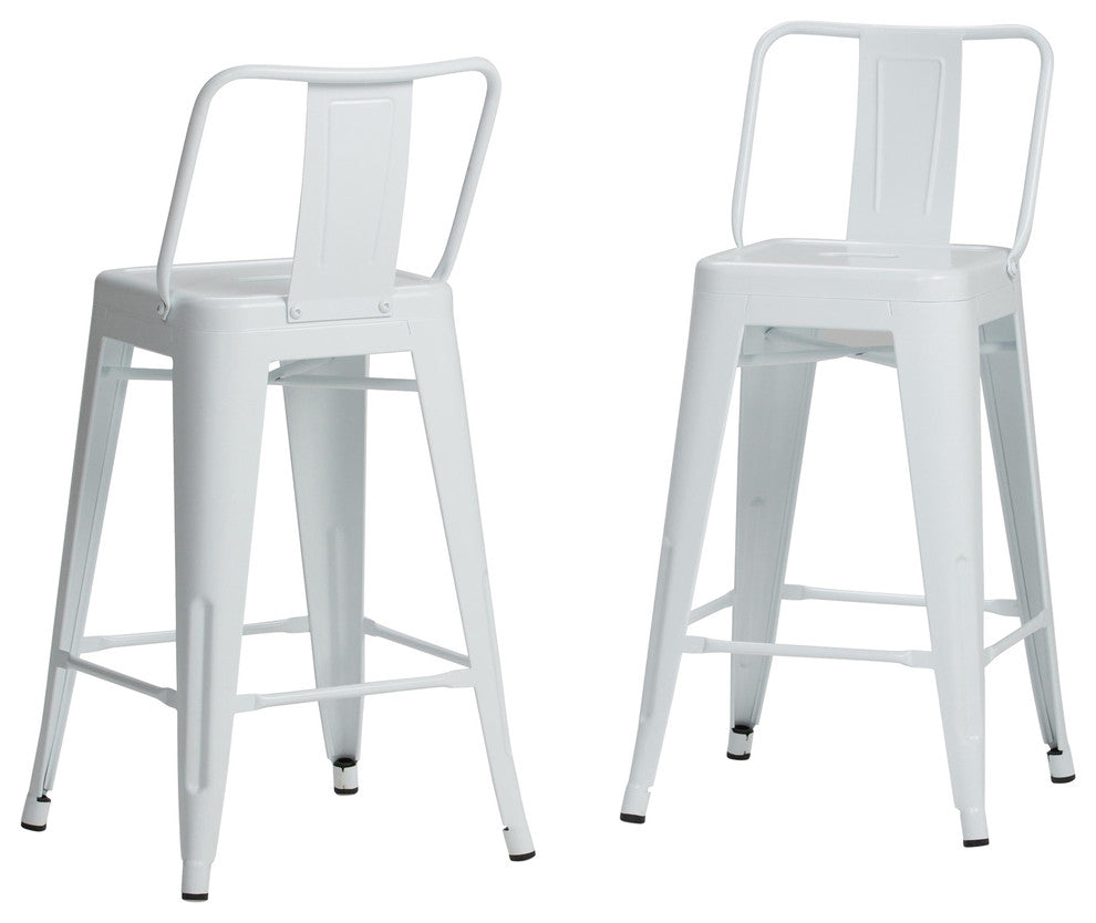 Rayne 24 inch Metal Counter Height Stool (Set of 2)