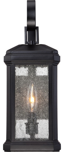 Quoizel TML8405K One Light Outdoor Wall Lantern Trumbull Mystic Black