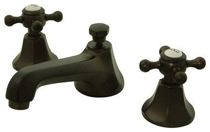Kingston Brass Widespread Bathroom Faucet With Brass Pop-Up, Oil Rubbed Bronze
