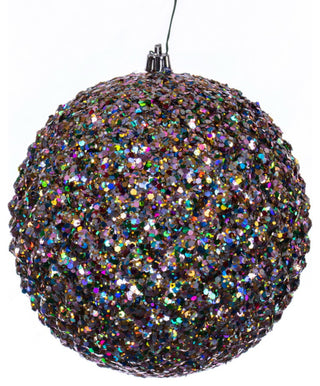 6" Multicolor Durian Ball Orn Drill 4-Pack