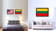 Lithuania Country Flag Canvas Print, 15"x21"