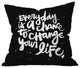 Deny Designs Kal Barteski Change Your Life Outdoor Throw Pillow