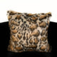 Plutus Brown Tiger Animal Faux Fur Luxury Throw Pillow, 20"x36"