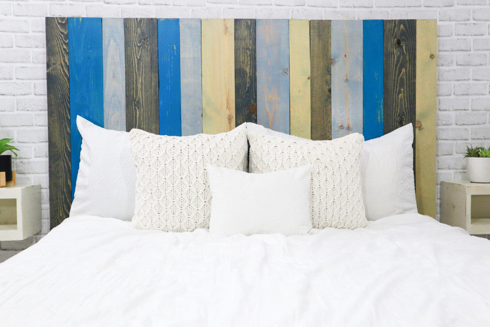 Handcrafted Headboard, Leaner Style, Winter Mix, King