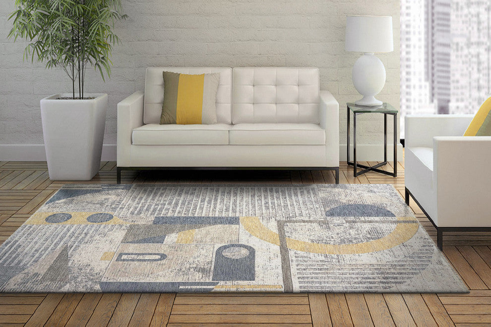 Dynamic Rugs Opulus Viscose & Polyester Machine-Made Area Rug 7.10X10.10