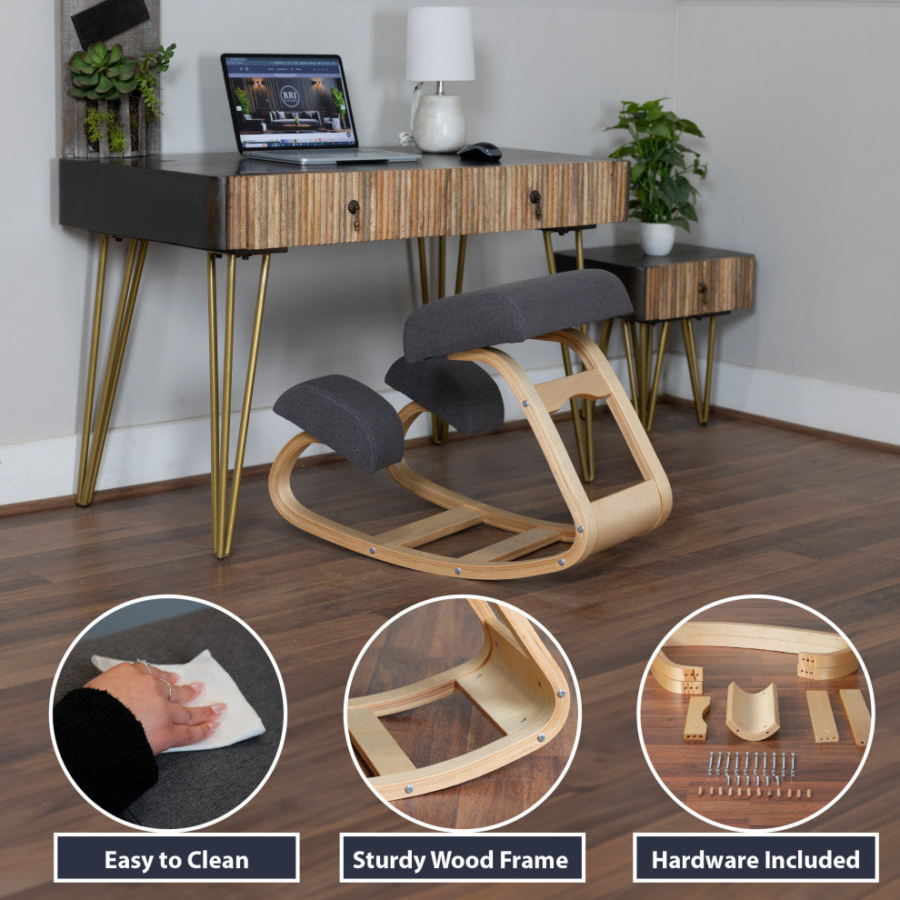 Ergonomic Kneeling Chair Rocking Stool Balancing Seat