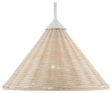Basket White Swing-Arm Wall Sconce