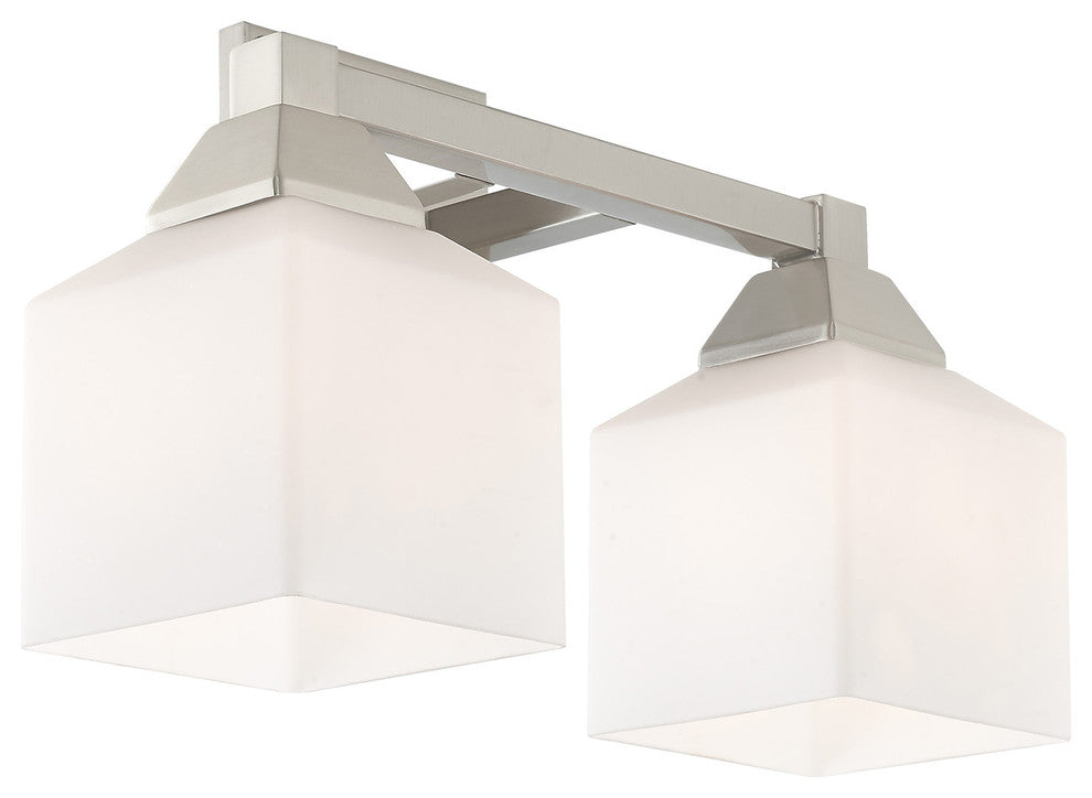 Livex Lighting Brushed Nickel 2-Light Bath Vanity
