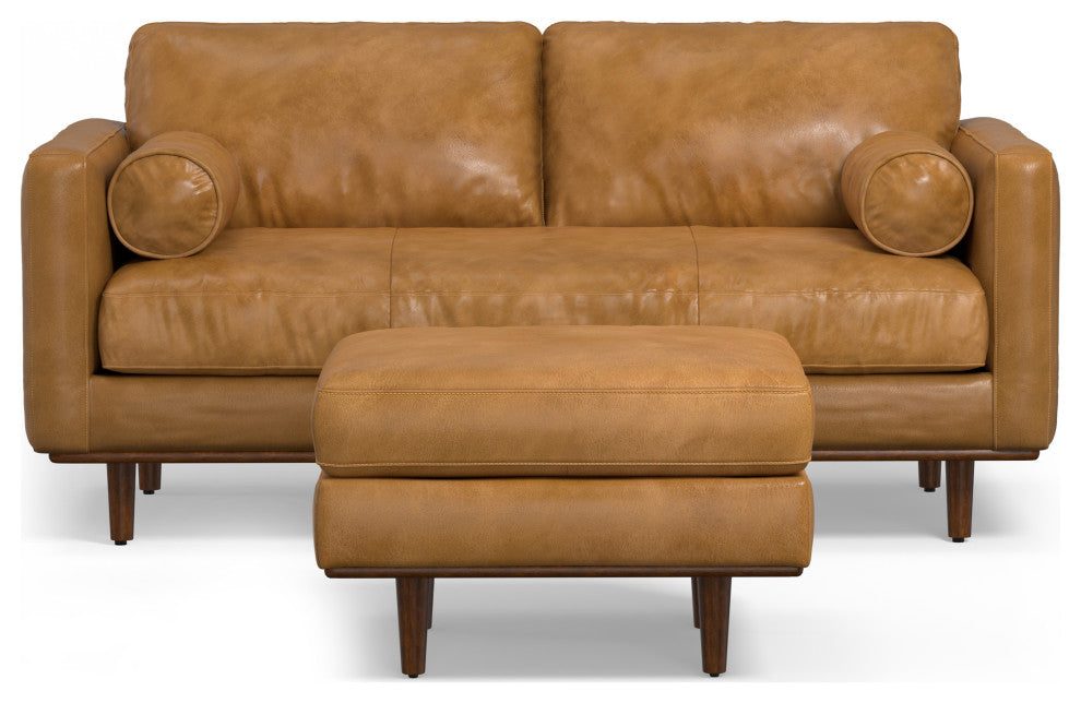 Morrison 72" Sofa and Ottoman Set, Sienna, 72"