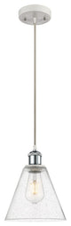 Innovations 516-1P-WPC-GBC-84 1-Light Mini Pendant, White, Polished Chrome