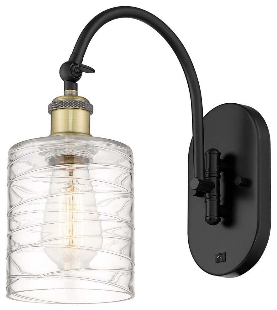 Innovations 518-1W-BAB-G1113 1-Light Sconce, Black Antique Brass