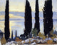 John Singer Sargent Cypress Trees at San Vigilio Gallery Wrapped Canvas Print