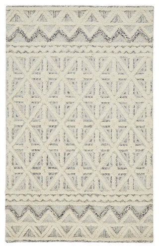 Weave & Wander Elika Blue/Ivory 5'x8' Hand Tufted Area Rug