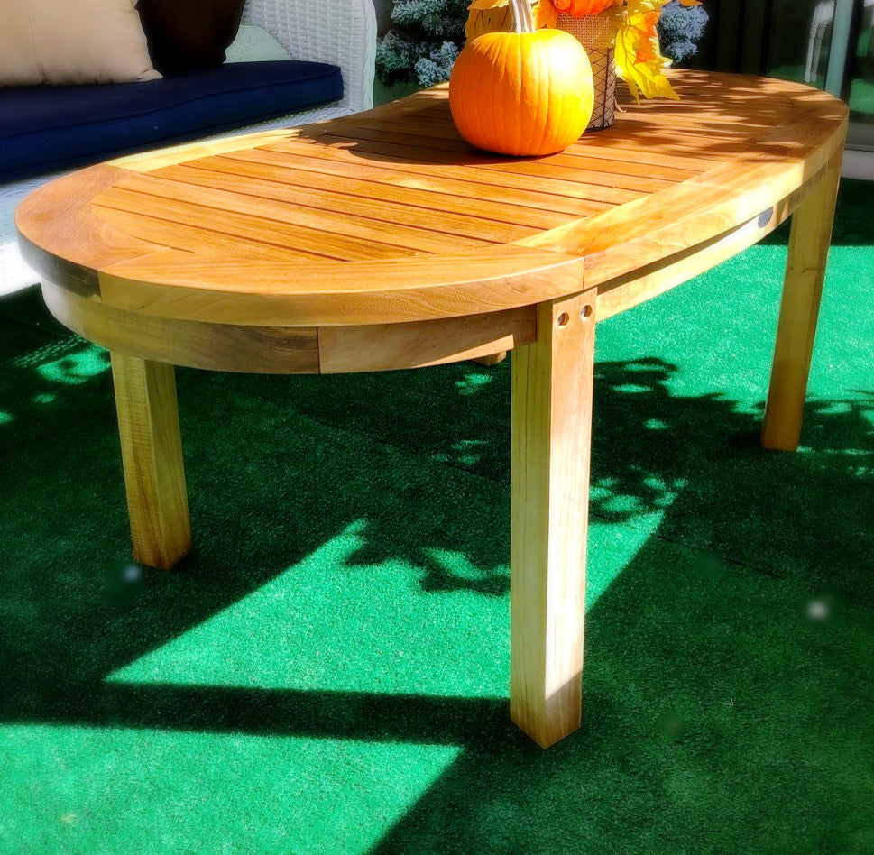 Teak Wood Peanut Coffee Table