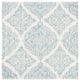 Safavieh Couture Abstract Collection, ABT346 Rug, Ivory/Blue, 4' Square